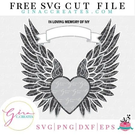 3d Angel Wings, Angel Wings Memorial, Vinyle Cricut, Cricut Svg Files Free, Free Svg Files For Cricut, Cricut Projects Beginner, Paper Flower Template, Free Svg Files, Cricut Free