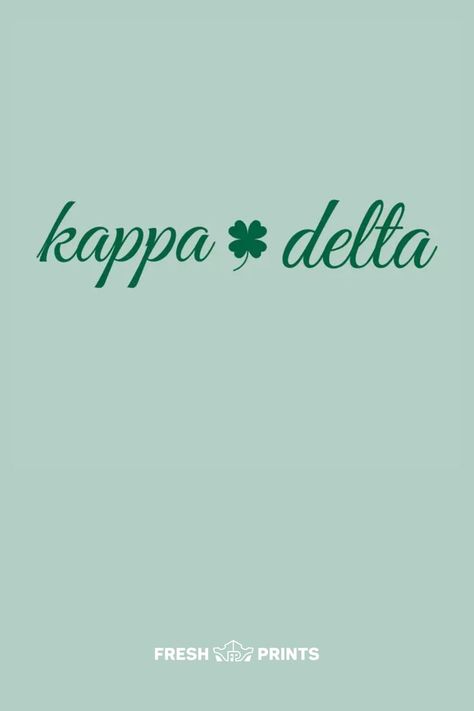 Customize cute, trendy, and affordable merch for your organization with Fresh Prints! Kappa Delta, Kaydee, KD merch, shamrock design, KD shamrock merch, shamrock graphic, clover graphic, sage green tank, Sorority merch, merch inspo, merch ideas, unique merch, cute merch, trendy merch, sorority merch ideas, sorority apparel, custom greek life apparel, custom sorority merch, sorority graphic, sorority graphic inspo, sorority instagram, sorority design, sorority merch design, sorority design inspo Girly Graphic Design, Trendy Merch, Sorority Instagram, Cute Merch, Unique Merch, Pr Design, Kappa Delta Sorority, Sorority Events, Sorority Designs