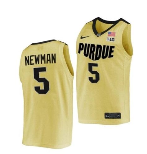 Men's #5 Brandon Newman Jersey Purdue Boilermakers College Basketball Jerseys Gold 2022 Ncaa Basketball Jersey, Boilermaker, College Basketball Jersey, Purdue Boilermakers, Ncaa Basketball, Custom Fans, Basketball Jerseys, College Basketball, Shine On