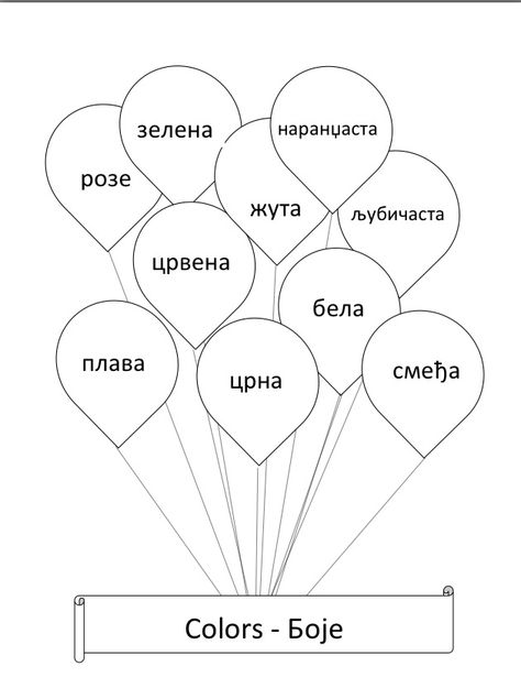 Cirilica Slova Srpska, Learn Serbian, Srpski Jezik, Serbian Language, Activity Diagram, Coloring Worksheet, Learning Reading, Kids Worksheets Preschool, Tree Coloring Page