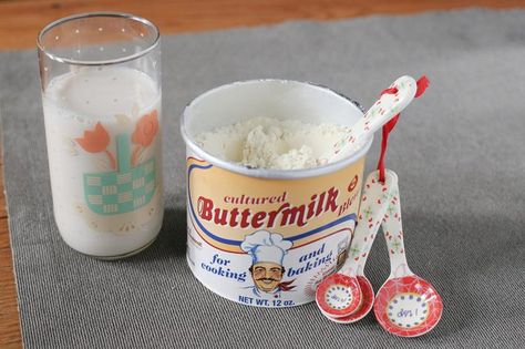 How to Use Powdered Buttermilk (with Pictures) | eHow Country Gravy Mix Recipe, Waffle Mix Recipes, Homemade Staples, Buttermilk Powder, Dry Buttermilk, Powdered Buttermilk, Buttermilk Substitute, Cultured Buttermilk, Kitchen Aid Recipes