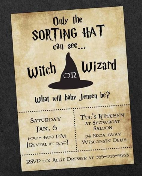 Harry Potter Gender Reveal, Harry Potter Shower, Harry Potter Baby Shower, Gender Reveal Party Invitations, Baby Reveal Party, Harry Potter Baby, Gender Reveals, Baby Gender Reveal Party, Harry Potter Birthday