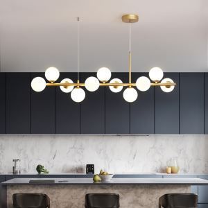 LED Pendant Light Living Room Bedroom Magic Beans Molecular Glass Ceiling Light Horizontal Chandelier, Hamptons Modern, Elegant Pendant Lighting, Gold Pendant Lighting, Kitchen Dining Living, Living Room Bench, Nordic Modern, Dining Living Room, Luminaire Design