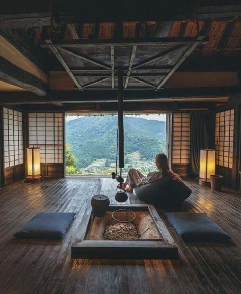 Japanese Home Design, Japanese Tea House, Traditional Japanese Architecture, Japanese Style House, Traditional Japanese House, Japan Architecture, Japanese Interior Design, Japanese Interior, Japanese Architecture