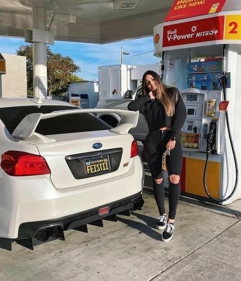 Classy Trendy Outfits, Wrx Subaru, Jdm Girls, Car Modeling, Girl Car, Best Jdm Cars, Subaru Cars, One Piece Wallpaper Iphone, Gas Pump