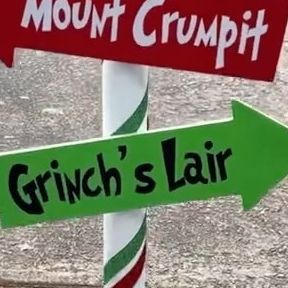 Grinch Direction Sign, Diy North Pole Post, Tree Cardboard, Cardboard Rolls, Wooden Arrows, Dollar Store Christmas, Cricut Explore Air 2, Directional Signs, Vinyl Rolls