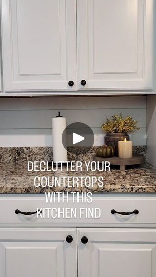 1.9K views · 3.7K reactions | The most simple way to declutter your counter tops! 

Follow and comment Kitchen for details to send to your inbox. Or shop link in bio. 

I love this gold peel and stick paper towel holder! It's so easy to put up as it's peel & stick and limits countertop clutter. 
•
#amazonkitchenfinds #kitchenaesthetic #kitchendecor #cookingessentials #kitchenorganizing #declutter
•
Affordable decor I neutral home decor I kitchen organization I kitchen findsl modern organic home| neutral home| organization tips| cleaning hacks | Fallons.homestead | Michael Schulte · Keep Me Up Minimalist Kitchen Counter Decor Ideas, Counter Top Organization Ideas, Minimalist Kitchen Counters, Home Organization Tips, Modern Organic Home, Home Neutral, Organic Home, Neutral Home Decor, Decorating Videos