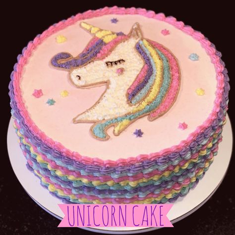 Unicorn cake! Rectangular Unicorn Cake, 2d Unicorn Cake, Unicorn Flat Cake, Flat Unicorn Cake, Simple Unicorn Cake, Purple Unicorn Cake, Unicorn Number Cake, Purple Cakes Birthday, Unicorn Desserts