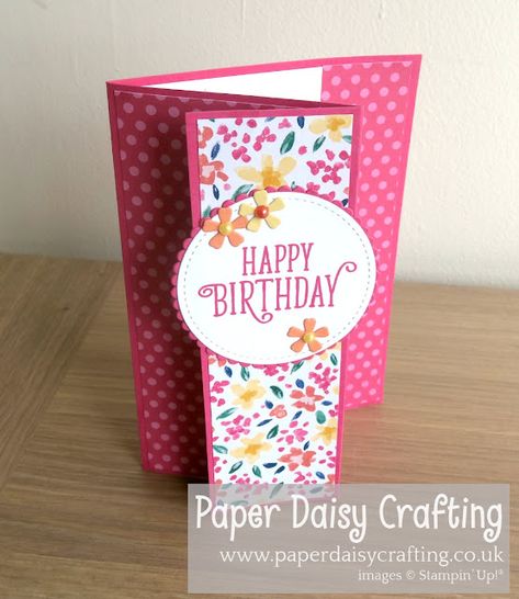 Stampin Up Card Techniques Ideas, Fancy Fold Birthday Cards Handmade, Fancy Fold Birthday Card Ideas, Fold Back Cards, Easy Fancy Fold Cards, Su Fancy Fold Cards, Stampin Up Folded Cards, Dollar Tree Sticker Cards, Stampin Up Easy Fun Folds