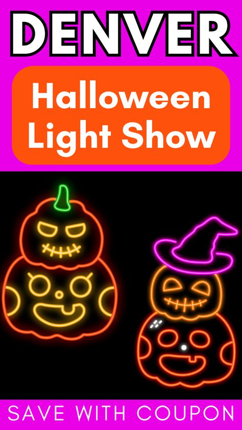 Denver Colorado Halloween Light Show - save with coupon Denver Colorado Halloween, Halloween Light Show, Colorado Ghost Towns, Denver Broncos Halloween, Colorado Travel Guide, Halloween Music, Halloween Lights, Colorado Travel, Get Excited