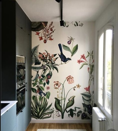 Diy Wall Painting, Dekor Diy, Wall Painting Decor, Wall Murals Painted, Wallpaper Walls Decor, Wall Drawing, Wall Paint Designs, Design Wallpaper, Mural Wall Art