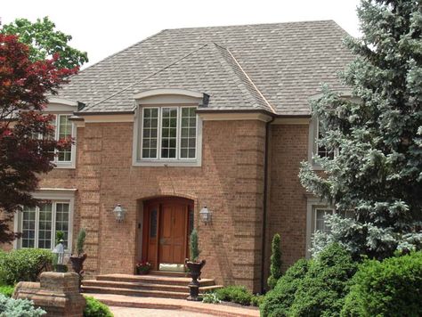 Camelot II - Valley Roofing Roofing Shingles, Shenandoah Valley, Roof Installation, Aesthetic Look, Roof Shingles, Exterior Brick, Types Of Houses, Oak Finish, Firefly