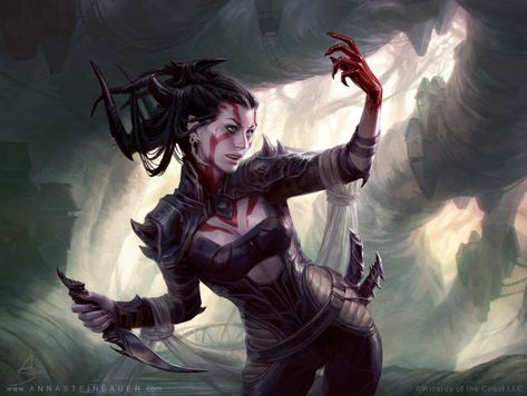 Mtg Vampire, Shadar Kai, Mtg Art, Dungeons And Dragons Characters, Magic Art, Wizards Of The Coast, Fantasy Rpg, Fantasy Illustration, Medieval Fantasy