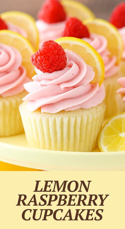 These Lemon Raspberry Cupcakes are moist, light and some of my favorite flavors for spring! An easy and beautiful cupcake recipe! Moist Lemon Cupcakes, Lemon Raspberry Cupcakes, Frost Cupcakes, Raspberry Buttercream Frosting, Raspberry Cupcakes, Raspberry Buttercream, Oreo Cupcakes, Low Carb Cheesecake, Cheesecake Cupcakes