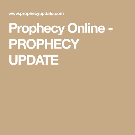 Prophecy Online - PROPHECY UPDATE Chuck Missler, Rapture Ready, Prophecy Update, Perilous Times, End Of Times, The Prophecy, Bible Prophecy, Make It