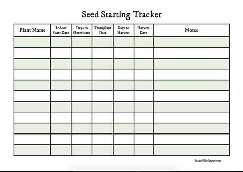 Free Seed Starter Tracker Log for Seedlings Garden Planner Printable Garden Watering Schedule, Garden Journal Template, Garden Tracker, Seed Starting Chart, Garden Journals, Printable Garden Planner, Log Garden, Free Garden Planner, Saving Seeds