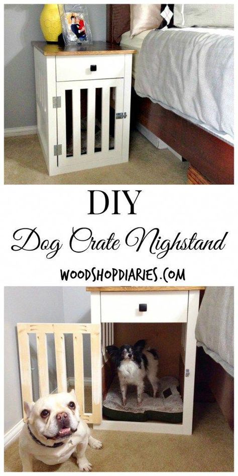 Crate Nightstand, Dog Crate End Table, Dog Crate Table, Small Dog Crate, Airline Pet Carrier, Diy Dog Crate, Dog Kennel Cover, Dog Kennel Furniture, Diy Dog Kennel