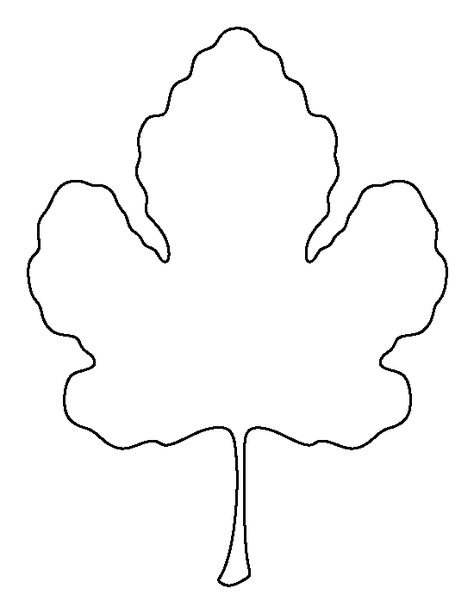 Fig leaf pattern. Use the printable outline for crafts, creating stencils, scrapbooking, and more. Free PDF template to download and print at http://patternuniverse.com/download/fig-leaf-pattern/ Fig Leaf Drawing, Maple Leaf Template, Leaf Template Printable, Flower Templates Printable Free, Fall Leaf Template, Printable Outline, Printable Leaves, Nature Patterns, Leaf Outline