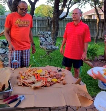 Enjoy this seafood boil recipe. This is a family gathering favorite during crab and shrimp season.  Frozen crab and shrimp can be used for your year-round enjoyment. Crab Boil Recipe, Pig Feet Recipe, Shrimp And Crab Boil, Crab Party, Seafood Party, Shrimp Sausage, Seafood Boil Recipes, Crab Stuffed Shrimp, Crab Boil