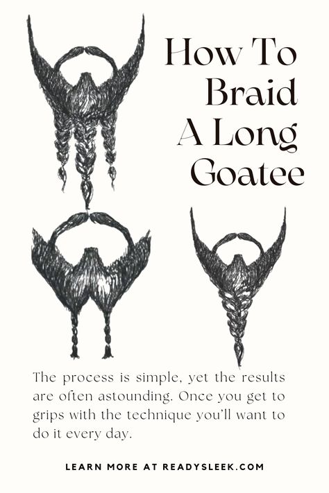 Want to add some edge to your goatee? Our latest blog post will teach you how to braid it like a boss. Transform your goatee and learn how to braid like a pro! Click now to master this unique technique and stand out from the crowd. #beard #beardstyling #stylingtips #beardgrooming #mensbeard #beardtips Beard Braid, Homeade Halloween Costumes, Long Goatee, Soul Patch, Viking Warrior Tattoos, Braided Beard, Beard Tips, Old King, Warrior Tattoos