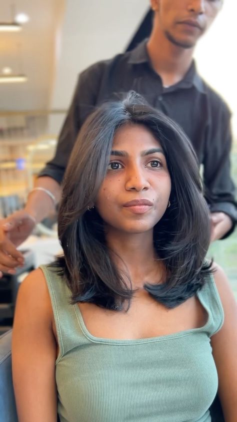 KAR🔥 | TEXTURED LOB ✨ . . #hairartist @karthik__080 . . What’s app: 8939639148 . . #hairstylist #hair #lob #bob #hairgoals #hairfashion… | Instagram Voluminous Long Bob, Same Length Haircut Medium, Shoulder Length Haircut Thick Hair, Shoulder Length Hair 360, Thick Lob Haircut, Short Long Layered Hair, Short Hair Cuts For Women Thick Hair, Shoulder Length Thick Hair With Layers, Italian Lob Haircut