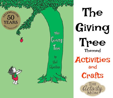 Here's an awesome collection of The Giving Tree activities and crafts to use at home and in the classroom based on the book by Shel Silverstein. The Giving Tree Kindergarten Activities, The Giving Tree Craft Preschool, Learning About Trees Preschool, The Giving Tree Preschool Activities, Story Book Activities Preschool, Tree Activities For Kindergarten, Giving Tree Activities Preschool, Giving Tree Craft, Preschool Tree Activities