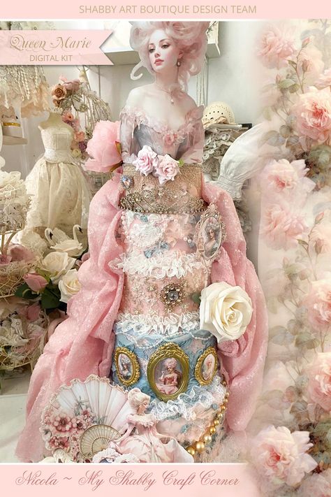 Baroque Interior Design, Marie Antoinette Party, Shabby Art Boutique, Victorian Crafts, Antique Booth Ideas, Cute Christmas Decorations, Art Boutique, Dollhouse Projects, Shabby Chic Crafts