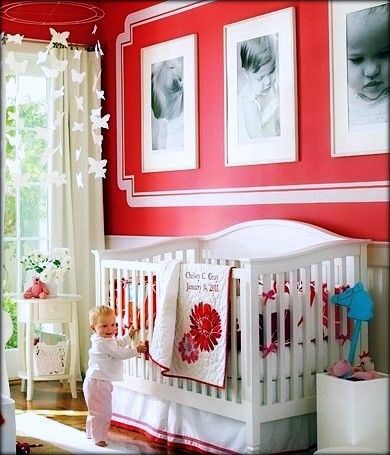 Bella Bambini - Nursery   ☆☆ A Red Baby Girls Love ☆☆   #GermaniDecor #BellaBambini #Nursery #decorating #HomeDecor #Baby #Girl