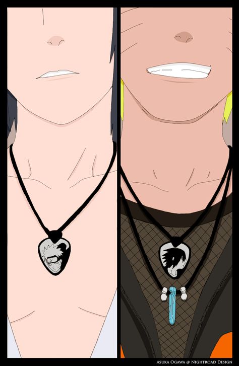 Naruto_x_Sasuke Naruto Necklace, Washer Necklace, Naruto, Chain Necklace, Google Search, Chain