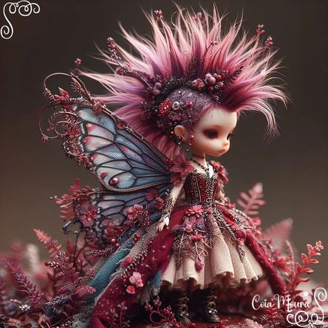 Day 1 - Glamour Punk - Hosted by @celedrine_art 💕 #celedrinemay2024 Felt Fairies, Amy Brown Fairies, Fairy Images, Fairy Art Dolls, Fairy Illustration, Pixies Fairies, Underwater Art, Fairy Dragon, Fairy Artwork