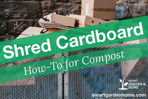 There are so many things you can compost, one of them is Cardboards. Cardboard composting a great source of browns. To ensure the cardboard will break down quickly in your compost, you should shred it first. https://hapy.link/9gWp?utm_source=pinterest&utm_medium=smartgardenhome&utm_campaign=publer #shredding Lasagna Gardening, Worm Bin, Compost Pile, How To Make Compost, Wood Chipper, Worm Farm, Garden Compost, Smart Garden, Plastic Coating