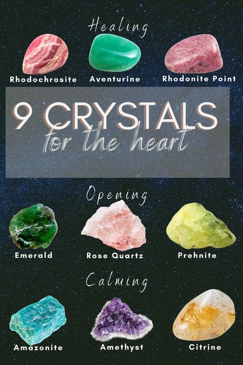 With Valentine’s Day coming up, these crystals are perfect for calming, opening and healing your heart. Crystals For Heart Health, Crystals For Heart Problems, Crystal Magick, Heart Healing, Lip Care Routine, Deeper Meaning, Witchcraft For Beginners, Crystal Box, Single People