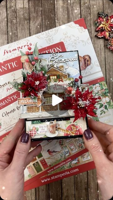 Stamperia Classic Christmas Cards, Stamperia Gear Up For Christmas, Christmas Cards To Make Creative, Stamperia Christmas Cards, Stamperia Paper Scrapbooking, Christmas Scrapbook Ideas, Stamperia Christmas, Stamperia Paper, Scrapbooking Original