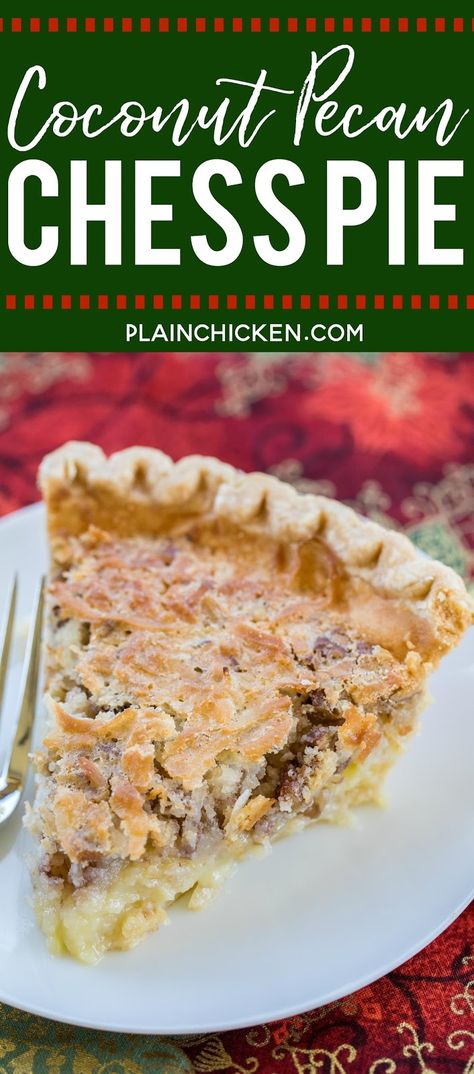 Pecan Chess Pie, Key Lime Dessert, Pie Board, French Coconut Pie, Dessert Quick, Coconut Pie Recipe, Chess Pie Recipe, Coconut Extract, Chess Pie