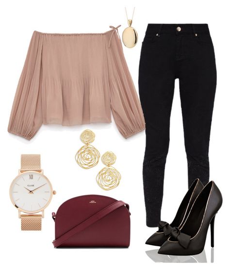 "First Date Outfit" by juliacavar on Polyvore featuring Ted Baker, Blue Nile, A.P.C., Karine Sultan and CLUSE First Date Outfit, Club Clothes, First Date Outfits, Female Outfits, Date Outfit, Dream Lifestyle, Blue Nile, Sporty Outfits, Date Outfits