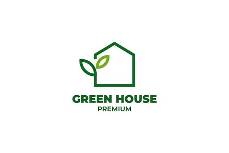 Vector plant green house logo design vec... | Premium Vector #Freepik #vector #leaf-logo #plant-logo #eco-logo #environment-logo Logo Environment, Greenhouse Logo, Gp Logo, Logo Plant, Vector Leaf, Environment Logo, Ads Agency, Plant Logo, Poster Presentation