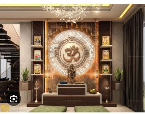 Small Temple Design For Home, Temple At Home, Pooja Area, Home Temple Design, Marriage Wall Art, Mandir Designs, Pooja Unit, Architecture Concept Model, Bedroom Inspirations Minimalist