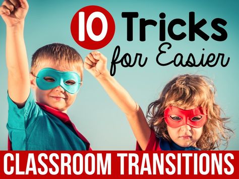 Use these 10 tricks to for easier transitions. Get your students to transition more quickly and easily in the classroom, so you can have more time to teach! Transition Activities, Classroom Discipline, Teaching Classroom Management, Responsive Classroom, Classroom Behavior Management, Classroom Routines, Behaviour Management, Classroom Management Strategies, Teacher Toolbox