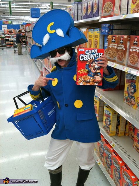 Halloween Costumes You Can Make, Punny Halloween Costumes, Cap'n Crunch, Capn Crunch, Clever Halloween, Clever Halloween Costumes, Costume Works, Homemade Halloween Costumes, Holloween Costume