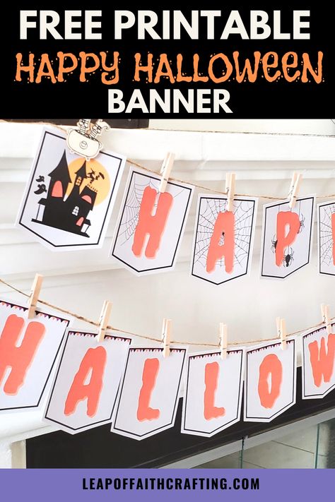 happy halloween banner printable Easy Halloween Decoration, Printable Halloween Decorations, Happy Halloween Banner, Halloween Printables Free, Banner Printable, Pastel Halloween, Easy Halloween Decorations, Easy Halloween Crafts, Holiday Banner