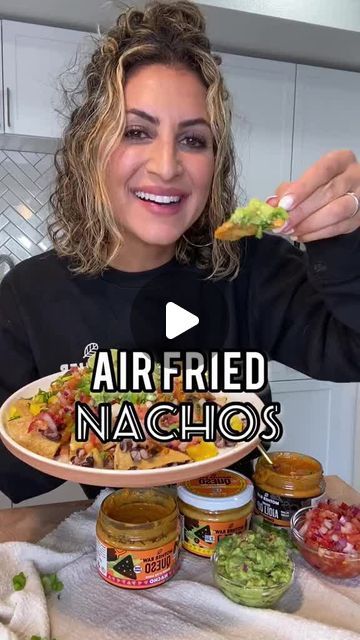 Air Fryer Recipes on Instagram: "What are you doing still scrolling? Go make these!! #nachos #healthynachos #vegannachos #vegannachos #vegannachodip #airfriedrecipe #airfriednachos  #airfryerrecipe #airfryerqueen  シ" Nachos Recipe Air Fryer, Healthy Nachos, Vegan Nachos, March 21, Fryer Recipes, Air Fryer Recipes, Nachos, Air Fryer, Healthy Breakfast