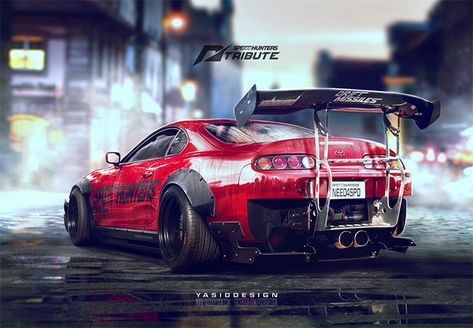 These Talented Artists Virtually Tune Up Cars in Adobe Photoshop Toyota Supra Mk4 Wallpaper 4k, Supra Mk4 Wallpaper, Mk4 Wallpaper, Pc Hd Wallpaper, Racing Artwork, Ford Mustang Coupe, Supra Mk4, Mercury Cars, Toyota Supra Mk4