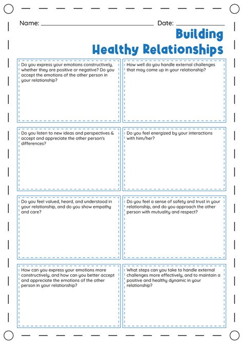 Building Healthy Relationships Worksheets Family Relationship Therapy Activities, Relationship Building Worksheets, Relationship Group Activities, Healthy Relationship Group Activities, Relationship Counseling Worksheets, Building Healthy Relationships Worksheet, Building Relationships Activities, Relationship Repair Worksheets, Healthy Relationship Worksheets