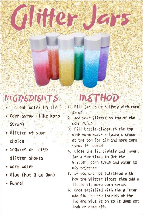 How To Make A Sensory Bottle, Calm Down Bottle Diy, Calming Activities For Preschoolers, Calming Jars Diy, Sensory Water Bottles, Sensory Bottles Diy, Diy Calm Down Bottle, Glitter Calm Down Bottle, Calm Jar Diy Glitter Bottles