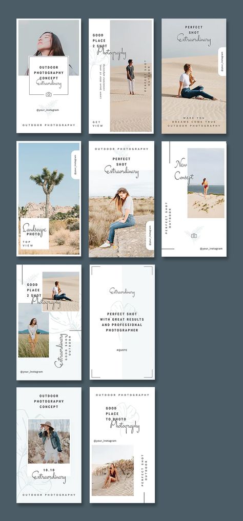 Photography Account, Best Instagram Stories, Instagram Planner, Social Templates, Instagram Promotion, Design Chair, Branding Inspo, Ig Feed, Social Media Design Inspiration