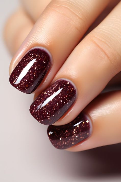 christmas nails, fall holiday nails, winter nails, winter nail designs, pretty nails ideas, christmas nails, winter nails, holiday nails, christmas nails, christmas nail designs, new years eve nails glitter, glitter nails, winter christmas nails, new years 2024, trendy nails, mahogany nails, glittery manicure, stylish nail art, nail inspiration, nail fashion, nail trends, festive nails, seasonal nail looks, nail colors, nail shades Mahogany Nails, Glitter Nails Winter, New Years Eve Nails Glitter, Nail Designs New Years, Pretty Nails Ideas, Nails Ideas Christmas, Nails Winter Christmas, Nails New Years, Winter Christmas Nails