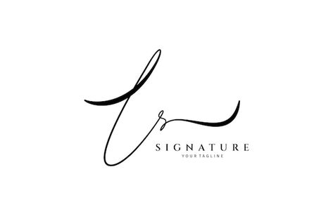 Ls initial letter signature logo templat... | Premium Vector #Freepik #vector #ls #ls-logo #letter-logo #logo-illustration Architect Photoshoot, Ls Logo, Sewing Logo Design, Tot Bag, Sewing Logo, Handwritten Letter, Handwritten Logo, Creative Logo Design, Logo Letter