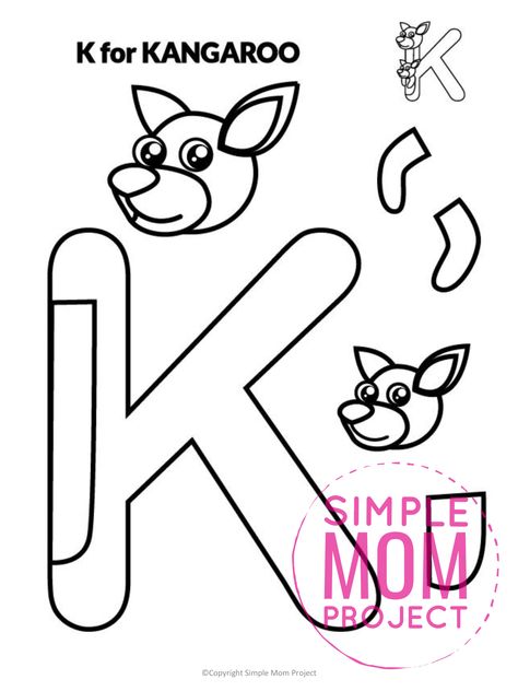 Are you looking for a fun and creative way to teach the alphabet uppercase letter K? Use this fun preschool free printable letter K for Kangaroo learning craft activities. Grab other things that start with the letter K, like a koala toy, your keys or perhaps eat a kiwi as you make this easy letter K craft. Your kindergarten students will also love making this fun printable letter K is for kangaroo craft. K For Kangaroo Craft, K Crafts For Toddlers, Letter K Crafts For Toddlers, Letter K Craft, K Craft, Kangaroo Craft, Letter K Crafts, Kangaroo Drawing, Preschool Letter Crafts