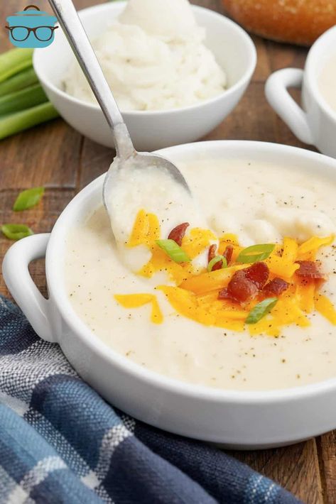 Mashed Potato Soup - The Country Cook Mashed Potatoes Soup, Instapot Ideas, Mashed Potato Soup, Potatoes Soup, Pressure Luck, Potato Bacon Soup, Recipes Potato, Crock Pot Potatoes, Potato Soup Crock Pot