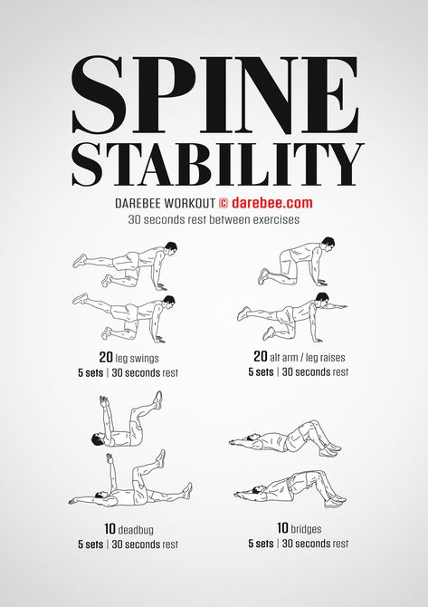 Spine Stability Exercises, Workout For Spine, Eds Workout Exercise, Spine Decompression At Home, Spine Workout, Spine Exercises, Stability Workout, Full Body Kettlebell, Kettlebell Workout Routines